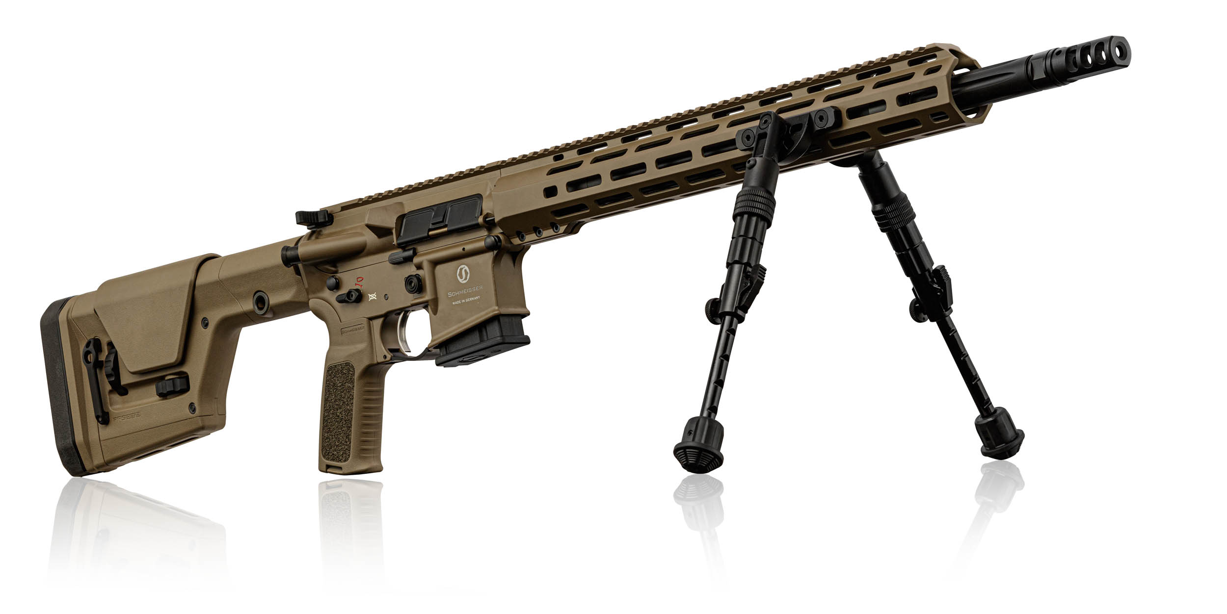 Carabine semi auto Schmeisser AR15 DMR calibre .223 Remington full FDE